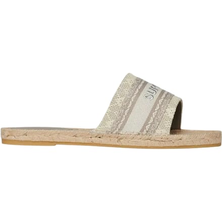 Superdry  Slippers Mules Compensées Style Espadrille En Toile