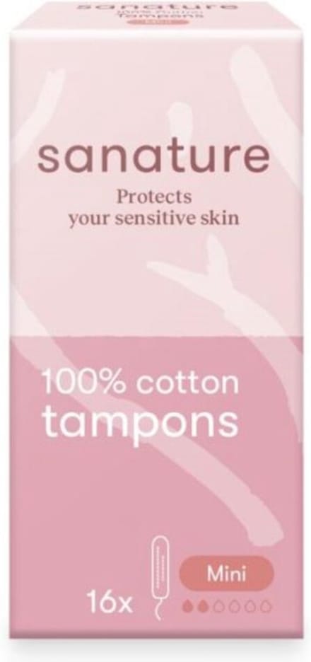 Sanature - Tampons Mini - 100% katoen - 16 stuks