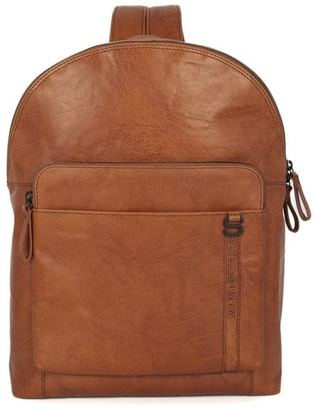 Leren Luiertas / Rugzak - 15 inch - Chicago - Brandy Cognac
