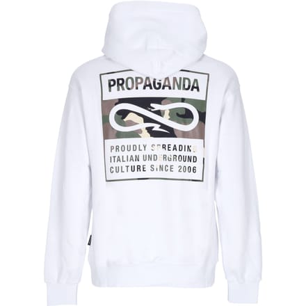 Herenhoodie Logo Label Hoodie Wit