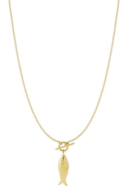 Bijoutheek Collier Lang Vis Goud