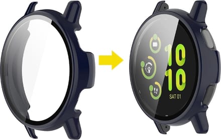 Watch case screenprotector - hoesje - geschikt voor Garmin Vivoactive 5 - donkerblauw