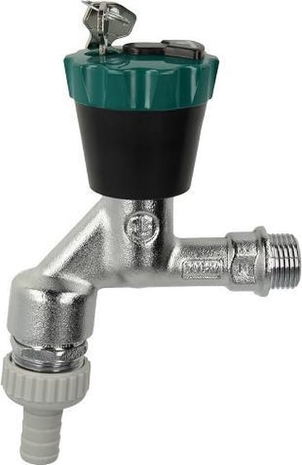 Dubbeldienstkraan 1/2" Met Slot, Beluchting & Terugslagbeveiliging