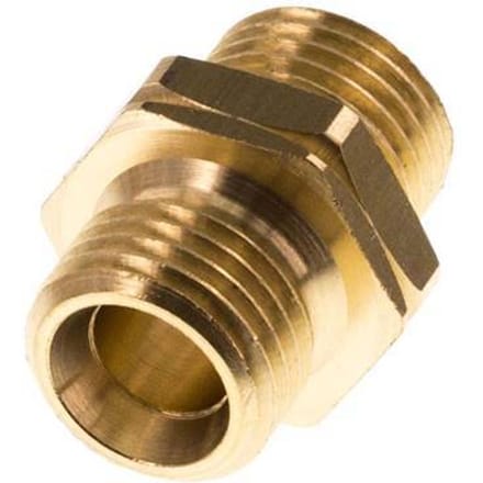 Dubbele Nippel G1/4'' Man X Man Linkshandig Messing 16bar 17mm Hex [2 Stuks]