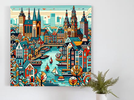 Kunstprint | Wanddecoratie | Canvas | 20 × 20 cm