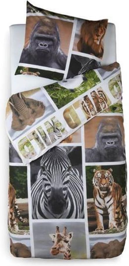 Snoozing Wildlife dekbedovertrek Multi 1-persoons (140x200/220 cm + 1 sloop)