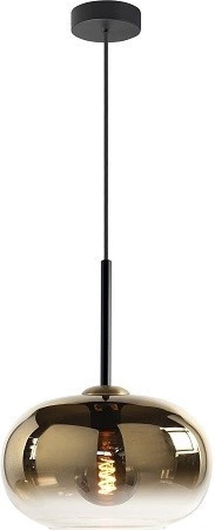 Highlight Hanglamp Bellini Zwart Gold 30cm 1 Lichts