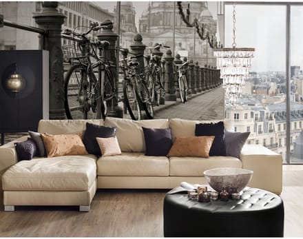 Fotobehang Bicycles DD115236 A.S. Création XXL 5 | 3D Fotobehang