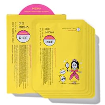MIDHA - Rice Milk Mask Hydro Glowing Set 23ml x 5 sheets