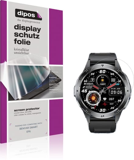 dipos – 6x Beschermfolie geschikt voor BENYAR SMART EF6 | Krasbestendige & heldere Screenprotector Ultra-Thin