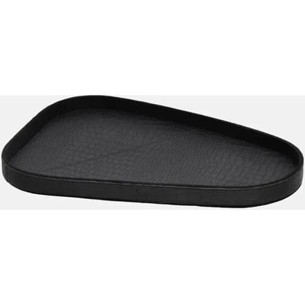 Chamada Sophie leren dienblad organisch croco M black