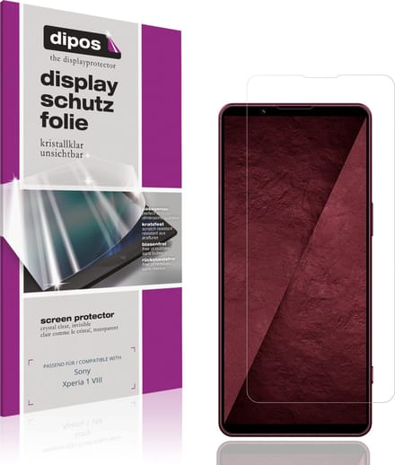 dipos – 4x Beschermfolie geschikt voor Sony Xperia 1 VIII | Krasbestendige & heldere Screenprotector Ultra-Thin