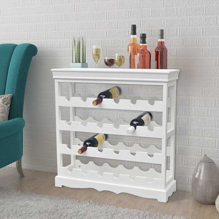 Vidaxl Étagère à Vin Abreu, Blanche