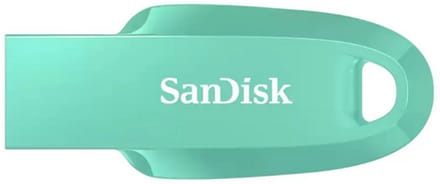 SanDisk Ultra Curve - USB Stick - 32 GB - USB3.2/3.0 - Type-A - 100 MB/s - Mint Groen
