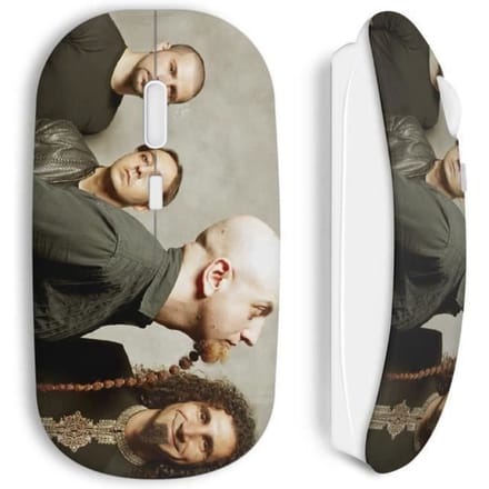 Souris sans fil - MANIACASE - System Of A Down - Clé USB wifi incluse - Compatible Mac et PC - Blanc