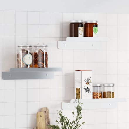 vidaXL - Wandschappen - 3 - st - roestvrijstaal - zilverkleurig
