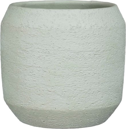 Mica Decorations Amadora Bloempot - 28x28x27 cm - Terracotta - Groen