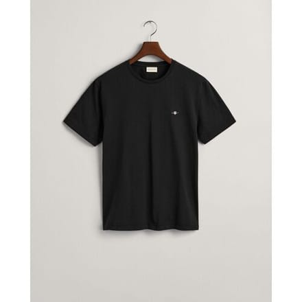 Gant T-Shirt Regular Uni Fine Shield Embroidery Zwart / male