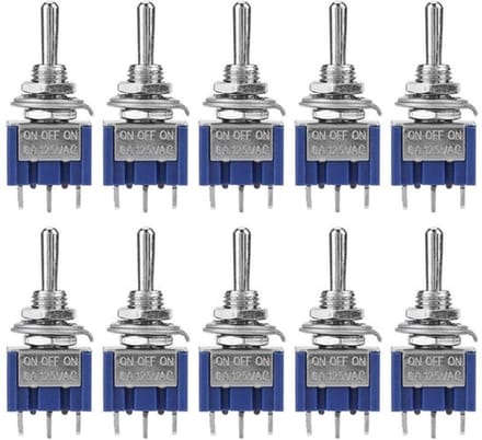 Allecto - Rocker Switch - Toggle Switch - Duurzaam - 3-positie - Mini