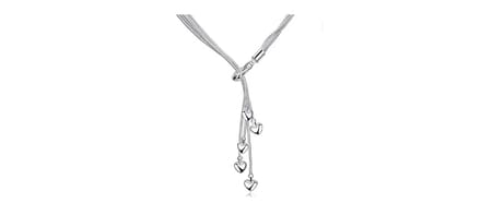Vijf hart ketting, five hearts necklace