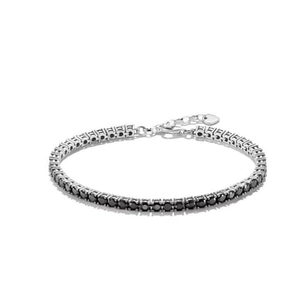 Thomas Sabo - A1484-643-11-l21v - Armband - Dames - 925 Zilver - 18-21cm - Sparkling Black