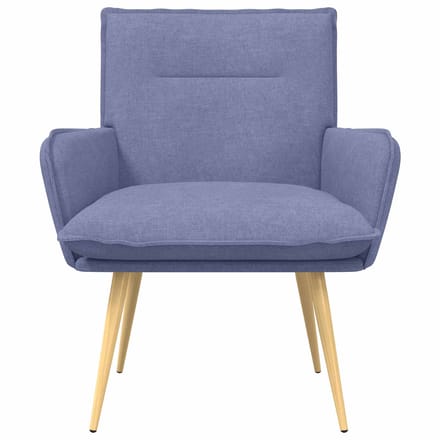 vidaXL - Fauteuil - Jeans - Blauw - Stof