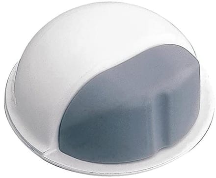 Witte metalen deurstopper 50mm - Vloerdeurstopper en deurbuffer