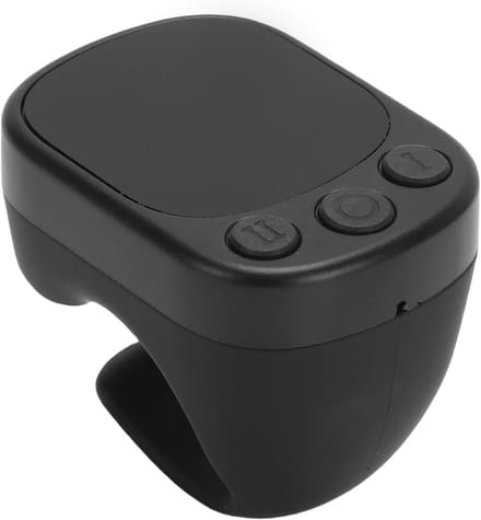 Draadloze Vinger Ring Muis met Scrollring en Touchpad voor E-Reader, Camera en Video-opnames, Universeel voor Telefoon en Tablet