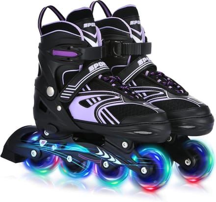 Verstelbare Inline Skates met LED-Wielen voor Kinderen en Volwassenen
