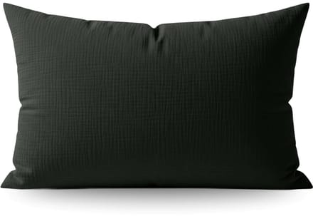 Zelesta Teddy Katoen Mousseline Kussensloop Set van 2 - Green 80x80cm