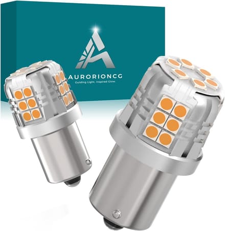PY21W LED Knipperlichten Amber 12V BAU15S (Set van 2) - Foutmelding Vrij