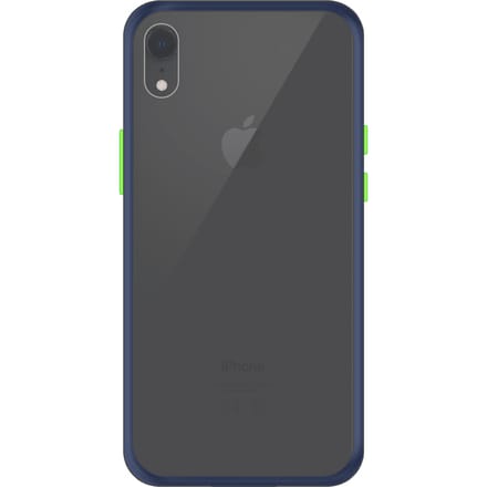 iPhone XR Back Cover - Blauw/Transparant