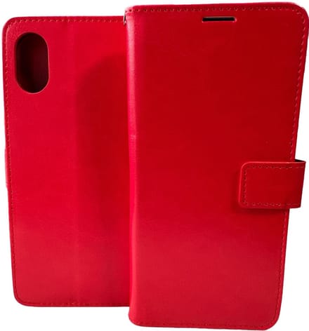 Portemonnee Book Case Hoesje Geschikt voor: Samsung Galaxy A03 Core - Rood