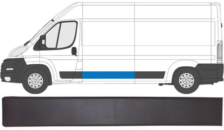 Zijlijst sierlijst voor Citroen Jumper 2006-2018 / Links