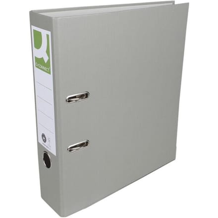 Q-CONNECT ordner | voor ft A4 | uit Recycolor papier | rug van 8 cm | grijs