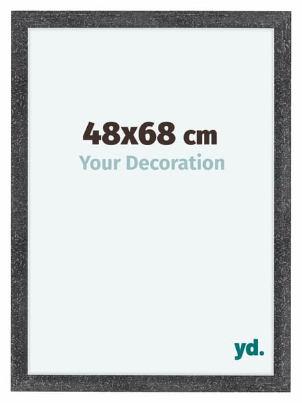 Your Decoration - Fotolijst 48x68 cm - MDF - Grijs Geveegd - Como