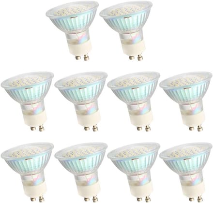 Set van 10 GU10 LED-lampen warm wit 2700-3000K 2,5W 270lm
