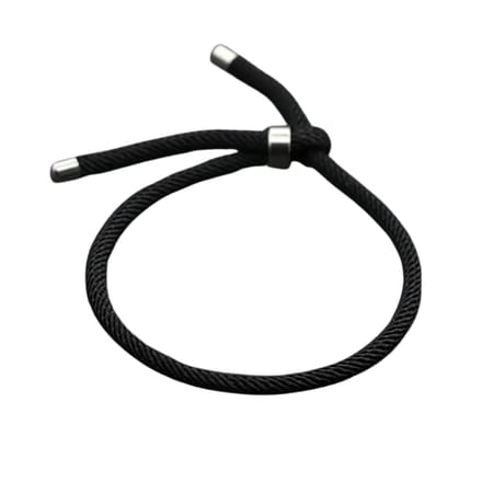 Nivard Armband - Staal - Nep Zilver - Dames - Zwart