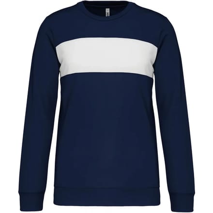 PROACT® Sweater in polyester kind PA374 - Sporty Navy / White - 10/12 years (10/12 ans)