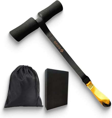 Verstelbare Nordic Curl riem met dikke kniebeschermer voor hamstrings en core training