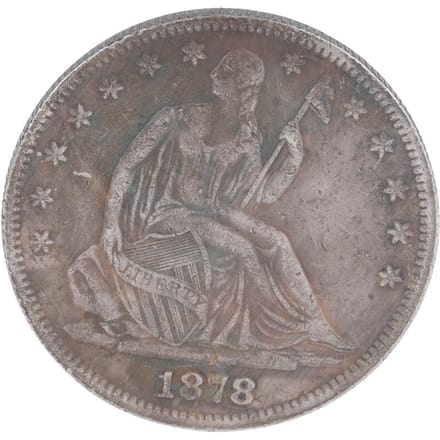 1878 De USA Amerikaanse messing zilveren dollar vintage herdenkingsmunt gray