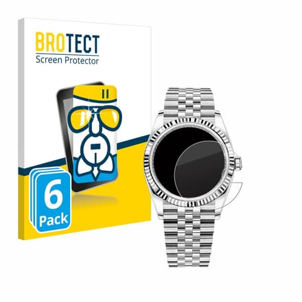Screenprotector 6 Stuks voor Rolex Datejust 36 Beschermglas transparant