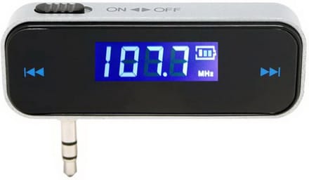 DrPhone TeleTech - FM Transmitter - 3.5mm Jack - Audio Transmitter - Stereo Sound - MP3/4 - Handsfree Bellen - Auto - Zwart