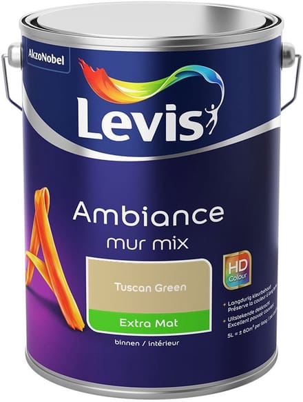 Levis - Ambiance Mur Extra Mat Mix - Tuscan Green - Mengverf - 5 L