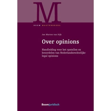 Over Opinions - Boom Masterreeks - Jan Marten van Dijk