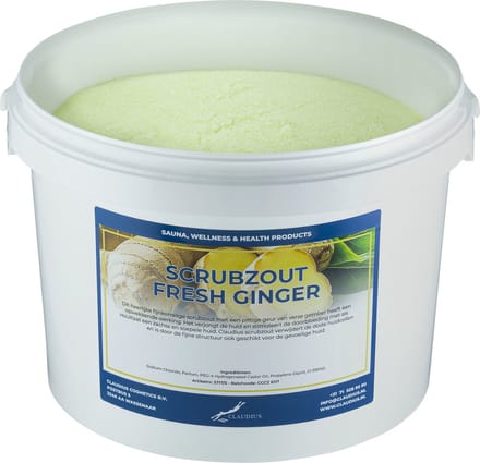Scrubzout Fresh Ginger - 20 KG - Hydraterende Lichaamsscrub