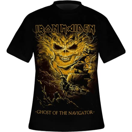 Iron Maiden - Ghost Of The Navigator Heren Tshirt - L - Zwart