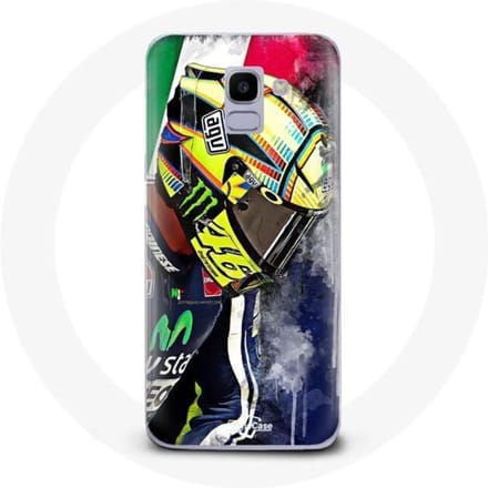 Coque pour Samsung Galaxy A6 2018 Valentino Rossi Pilote de vitesse champion