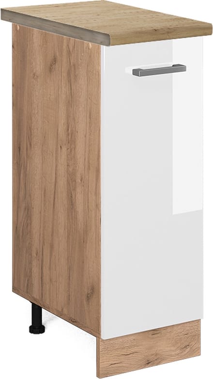 Vicco R-Line Apotheekkast – 30 cm, WB Eik Wit Hoogglans