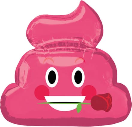 Amscan - Folieballon XL Romantic Poo Supershape 63 cm